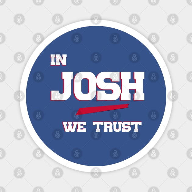 Buffalo Bills Football - Josh Allen QB, Bills, NFL, New York, Orchard Park Magnet by turfstarfootball